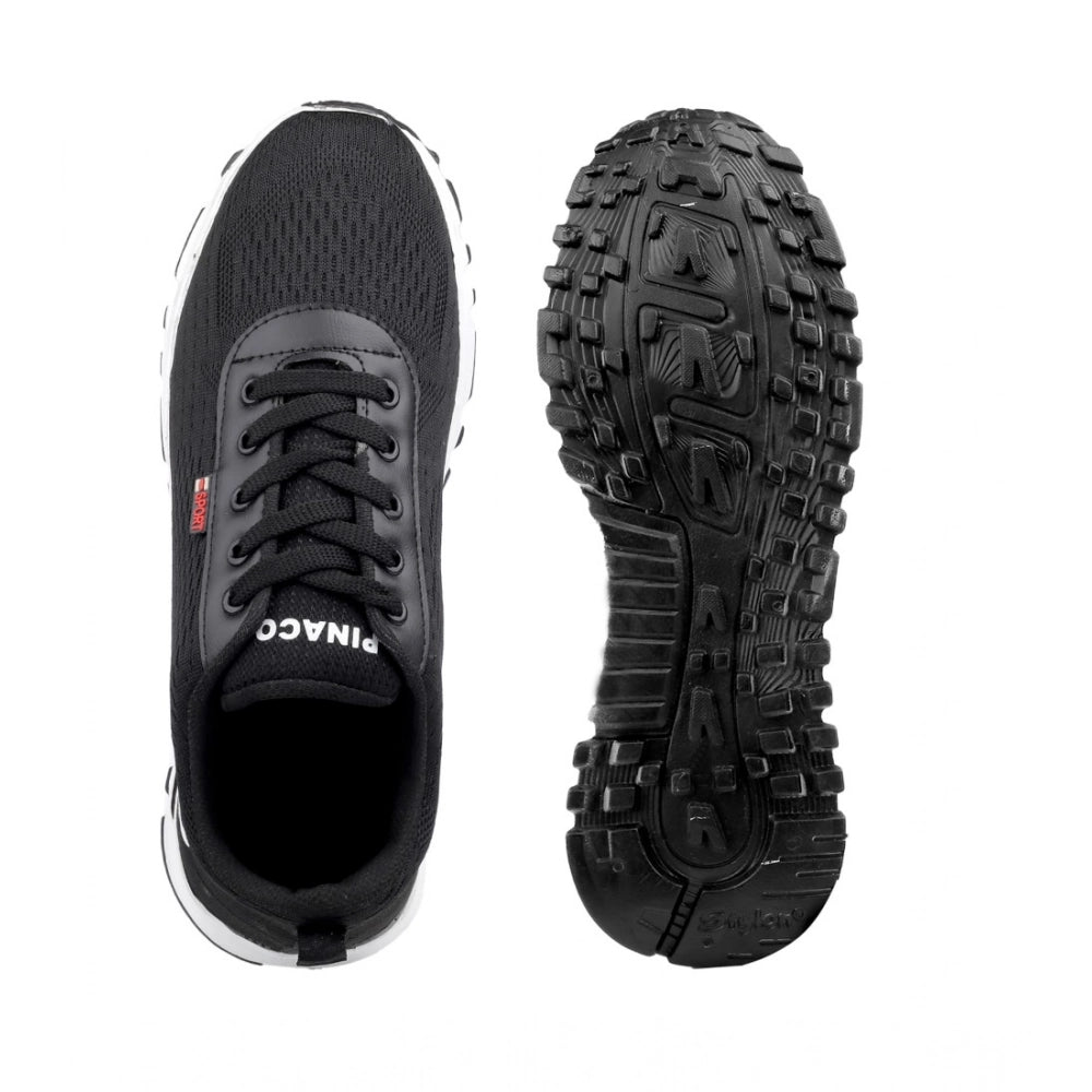 Generic Men's Casual Mesh Lace-ups Casual Shoes (Black)