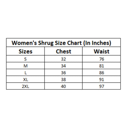 Generic Women's Denim Embellished Long Sleeves Shrug (Blue)